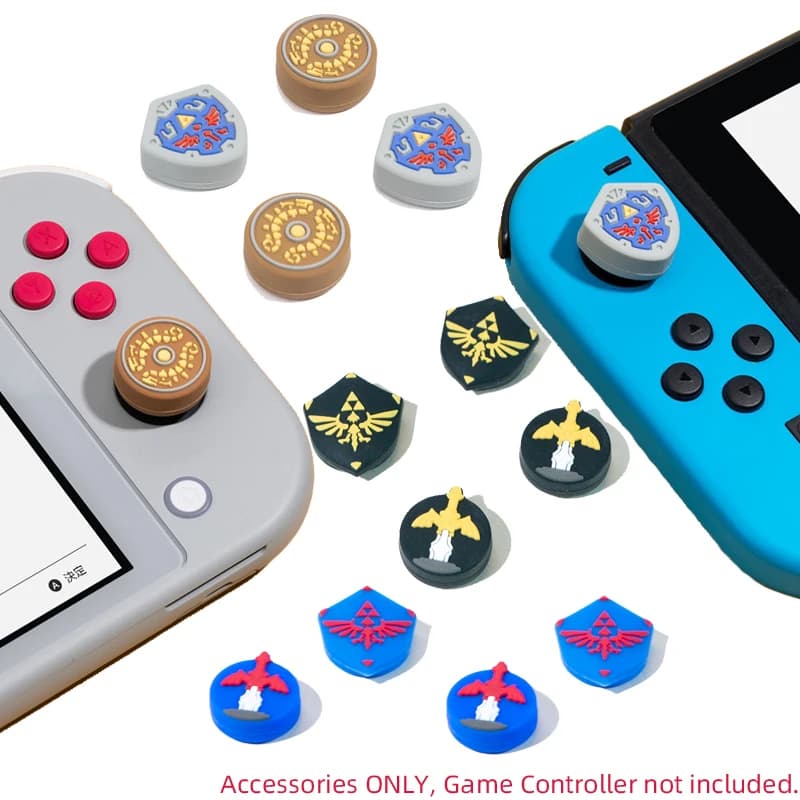 Silicone Thumb Stick Grip Cap Morbido Joystick Copertura Gioco Skyward Spada Per Nintendo Switch Oled NS Lite Joy-con Thumbstick caso