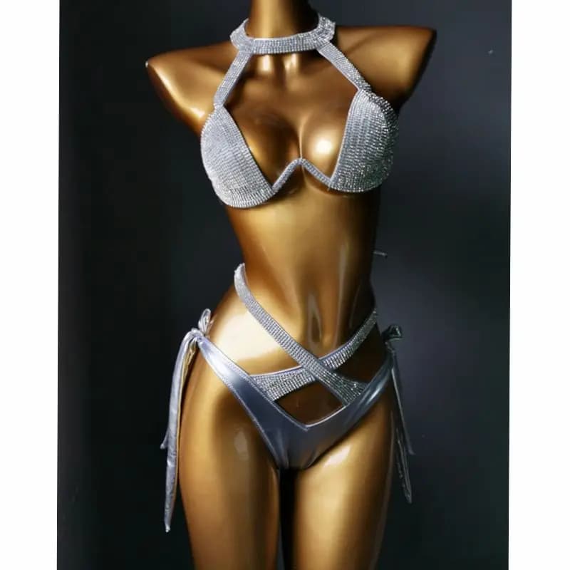 2021 venus vacation diamond bikini fasciatura costumi da bagno strass costume da bagno donna sexy beachwear