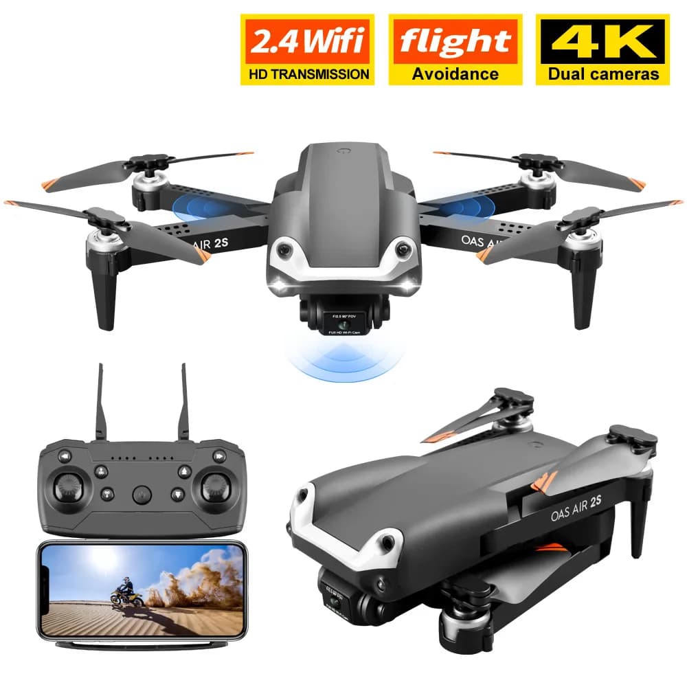 Evitamento automatico degli ostacoli WIFI FPV RC Drone 4K Doppia fotocamera Gesto Foto Controllo APP Ritorno intelligente Telecomando Quadcopter