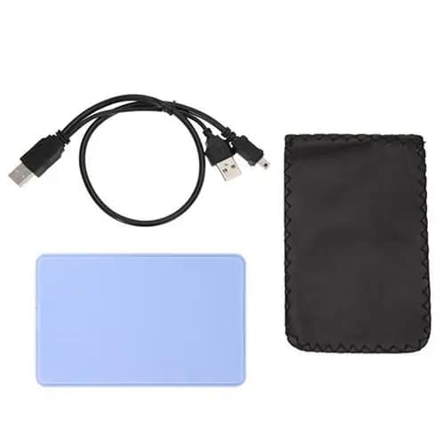 Custodia esterna per disco mobile per disco rigido HDD USB 2.0 SATA HD da 2,5 pollici con cavo USB Y
