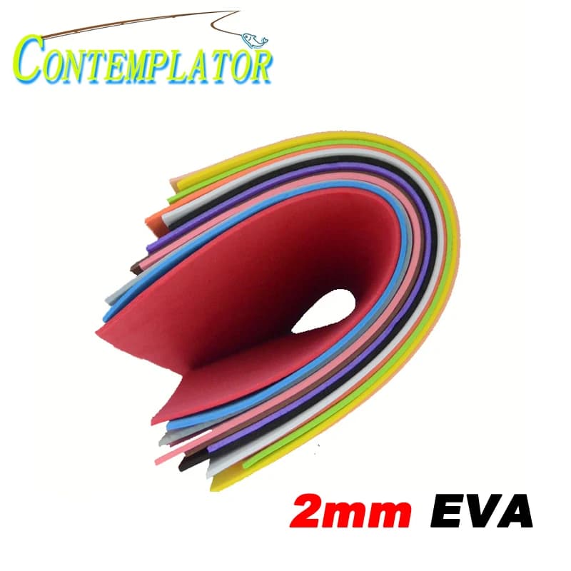 3/4/5pcs Fly Tying 2mm EVA Paper galleggianti mosche terrestre 24cm * 24cm foglio di schiuma fare corpi staccati attrezzatura da pesca accessorio
