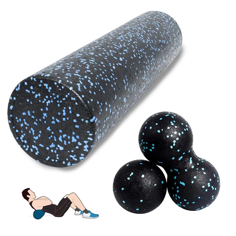 45cm Yoga Column Balls For Fitness Set EPP Foam Roller High Density Massage Of Fabrics Backgrounds Pilates Exercises Body Muscular Release