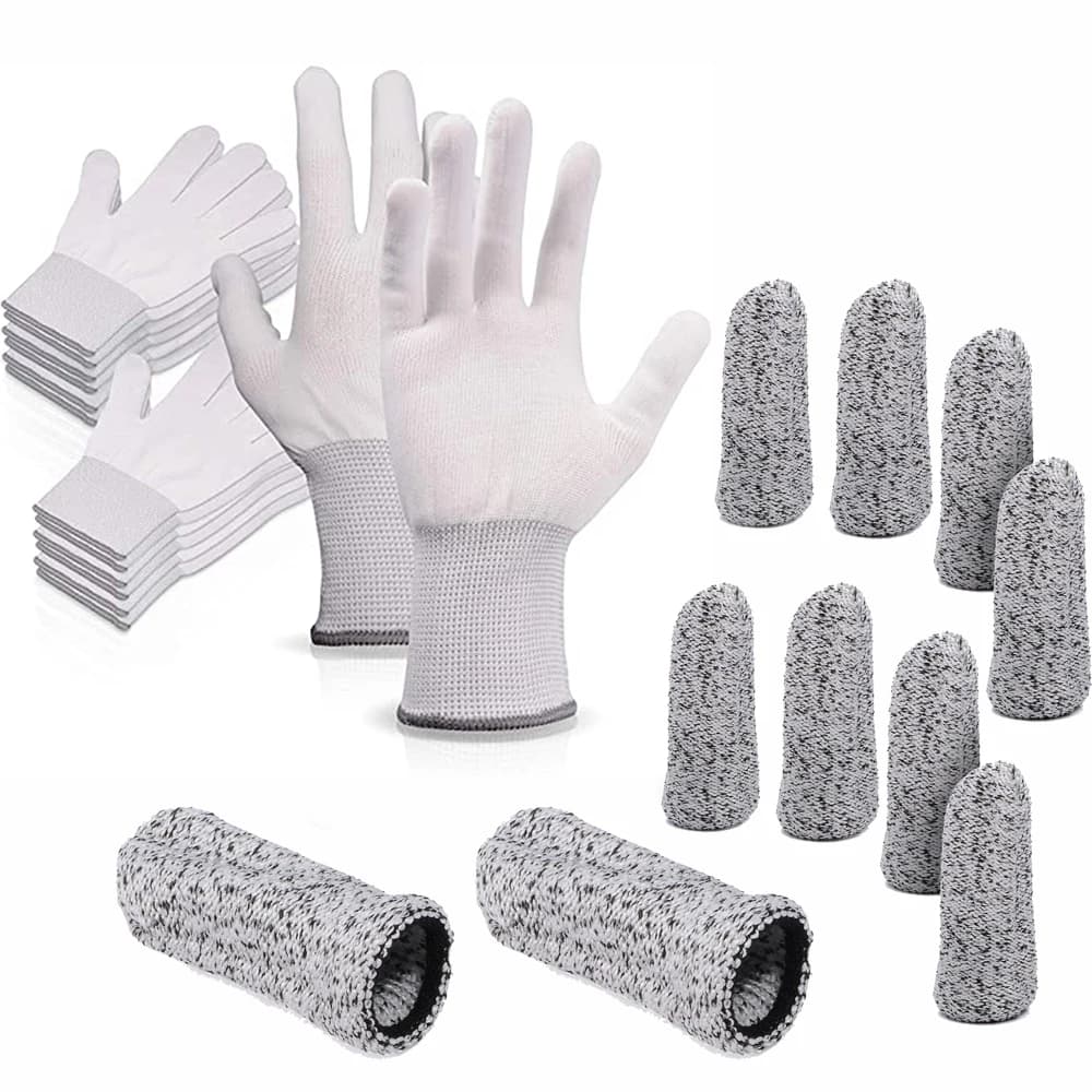 EHDIS Wrap guanti da lavoro pellicola per vetri oscurante applicatore in vinile guanti strumento manicotti per le dita protezione per la copertura delle mani forniture per auto