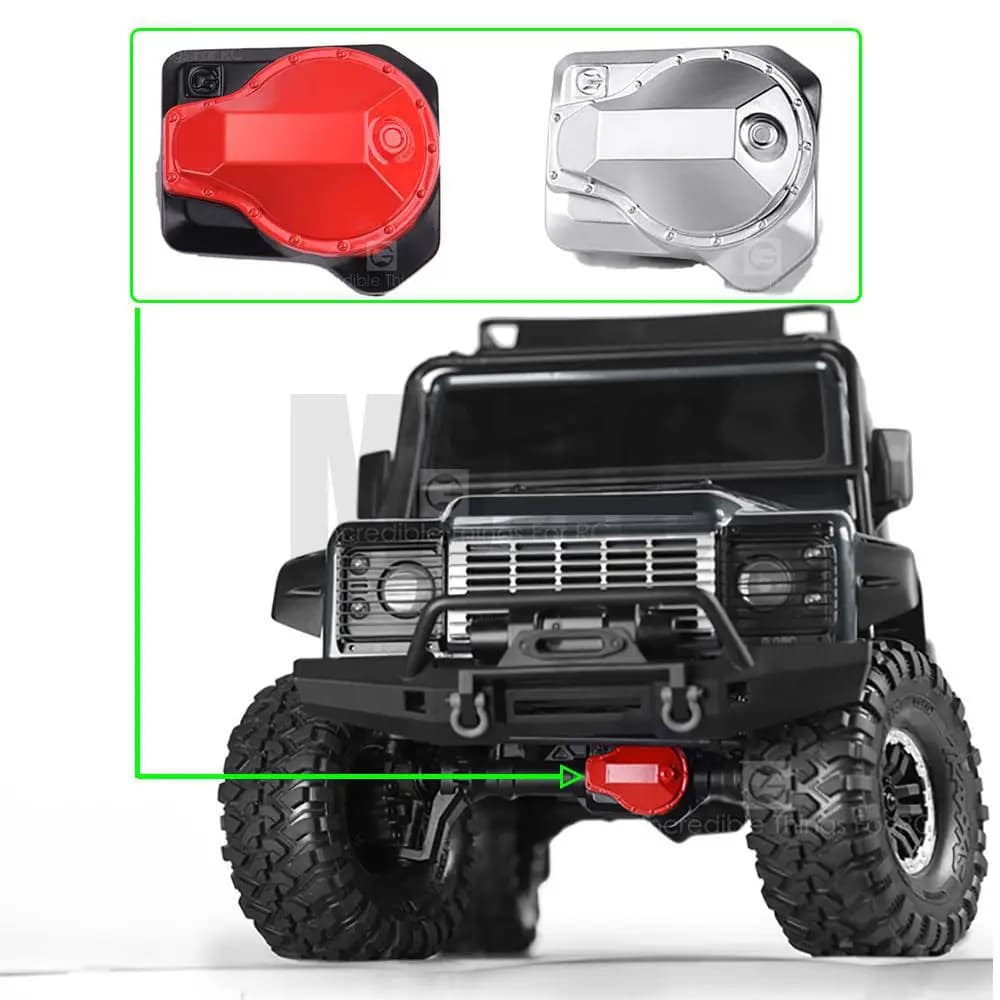2pcs Axis Shaft Metal Cover For 1/10 Rc Crawler Car Traxxas Trx4 Defender Bronco G500 Trx6 G63 Tactical Unit Original Part #8280