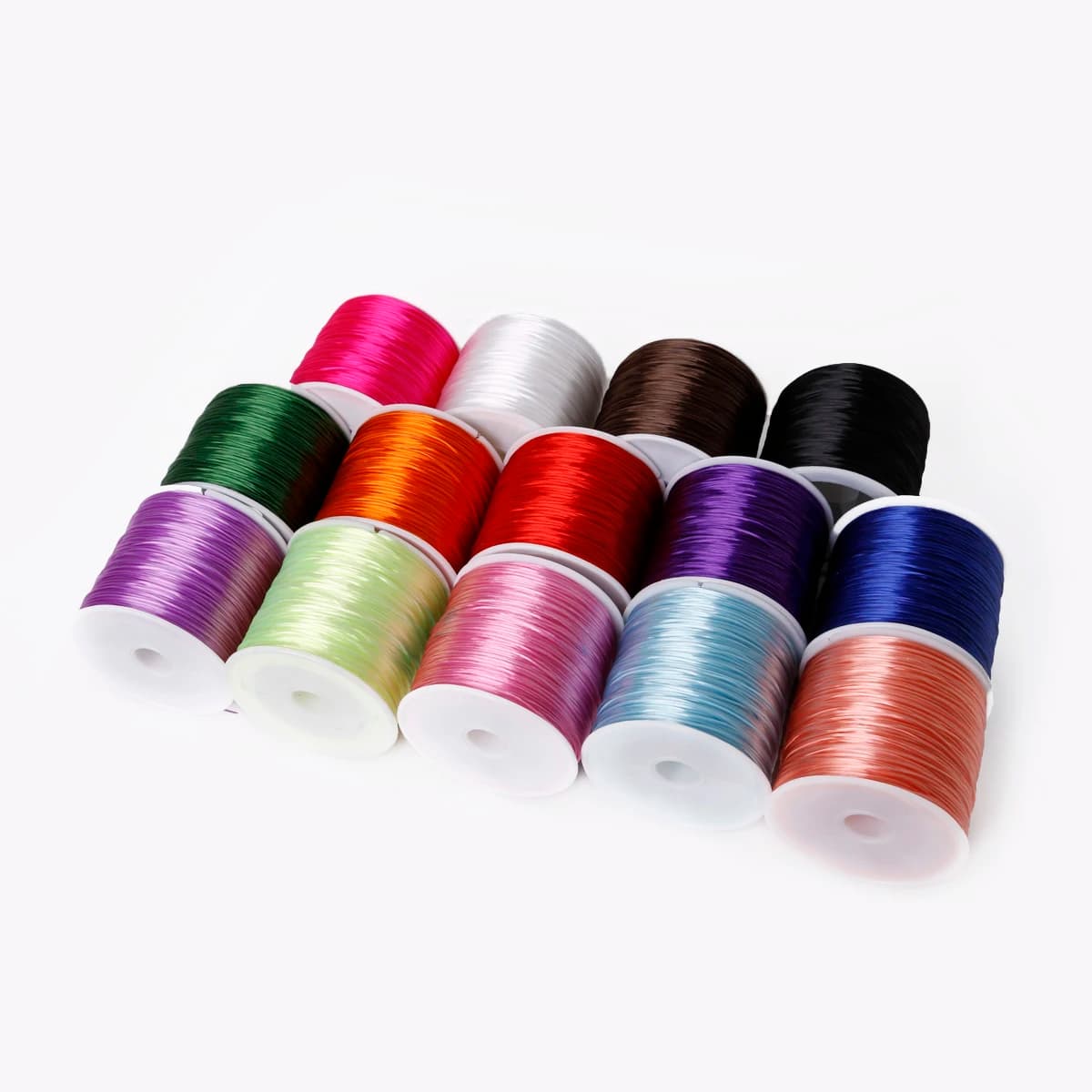 50 m/rotolo fai da te perline di cristallo cavo elasticizzato per la creazione di gioielli 0.7mm filo elastico corda fai da te braccialetto collana accessori