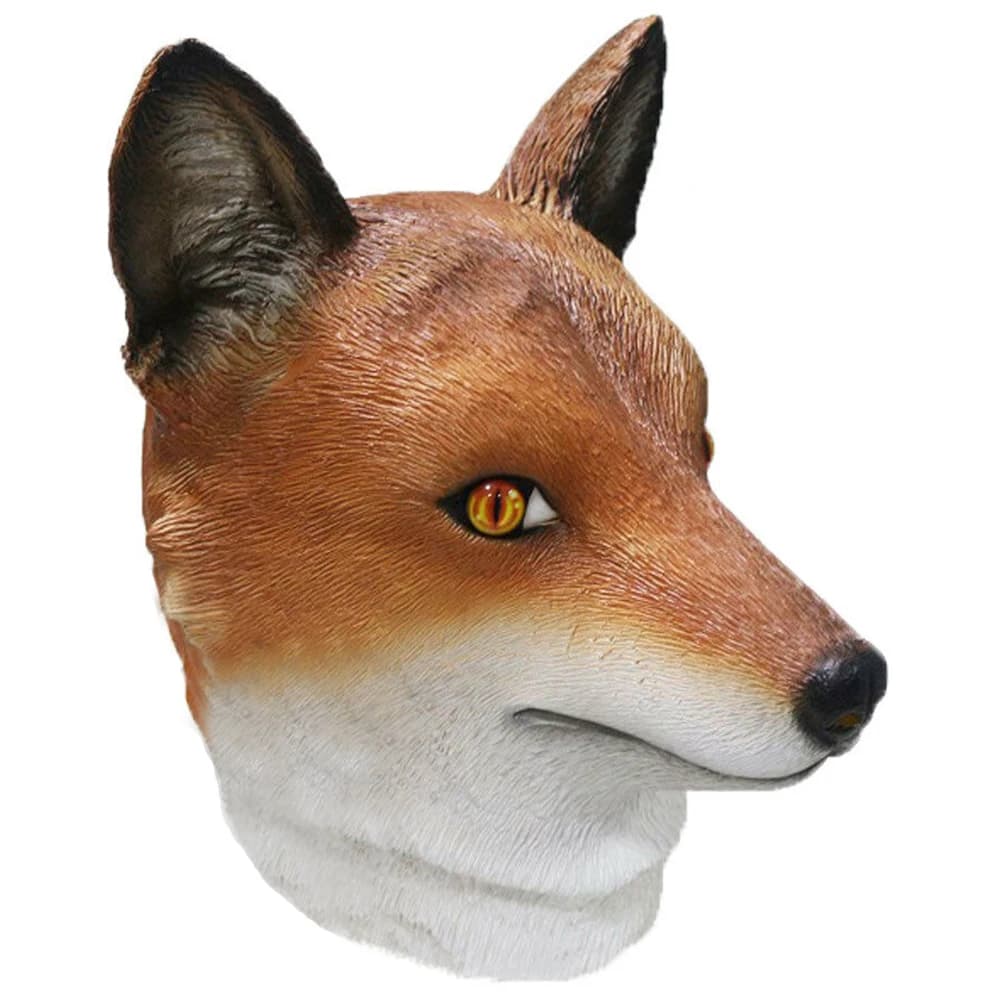 Latex Wilde Fox Animal Head Fancy Dress Carnival Party Theater Cartoon Mask