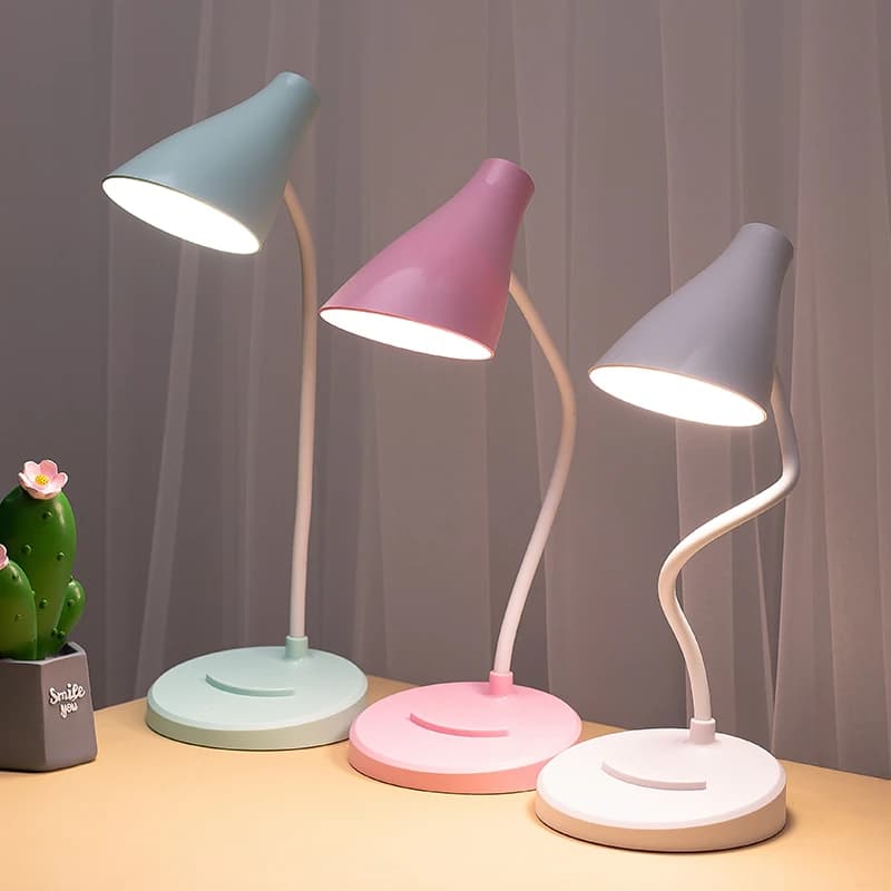 Portatile USB Ricaricabile LED Pieghevole Lampada Da Tavolo Protezione Degli Occhi Tocco Oscuramento Lampada Da Tavolo di Lettura Per Letto il Libro di Ufficio di Lavoro