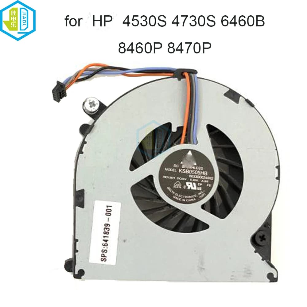 Ventole di raffreddamento del dispositivo di raffreddamento del PC portatile DC 5V per HP Probook 4530S 4535S 4730S 6460B EliteBook 8470P 8460P KSB0505HB 641839 646285 -001