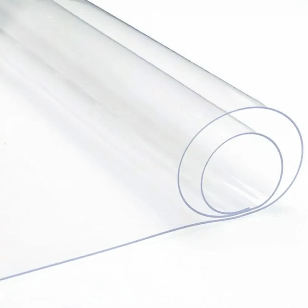 Rotolo da 20x120 cm Tessuto in PVC trasparente ultra trasparente Panno in vetro morbido Cristallo impermeabile Decorazione artigianale fai-da-te Protettivo