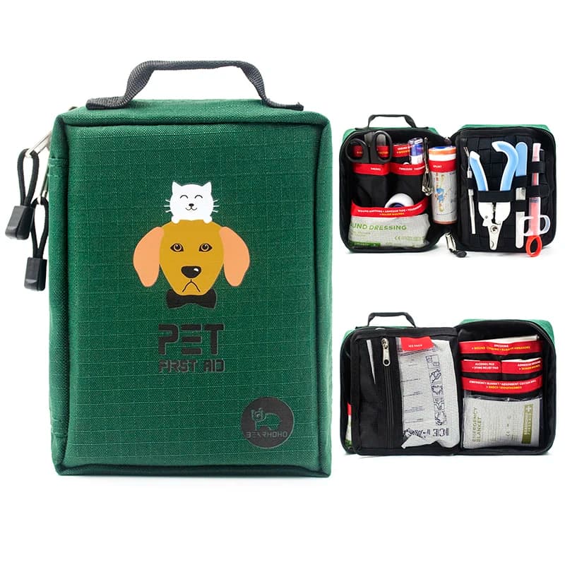 BearHoHo forniture mediche borsa portaoggetti portatile Molle Pet Kit di pronto soccorso Kit di sopravvivenza per cani borsa medica di salvataggio di emergenza militare