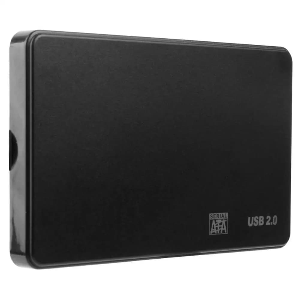 Custodia rigida esterna portatile USB 2.0 Custodia per disco rigido esterno SATA HDD SSD da 2,5 pollici per PC portatile