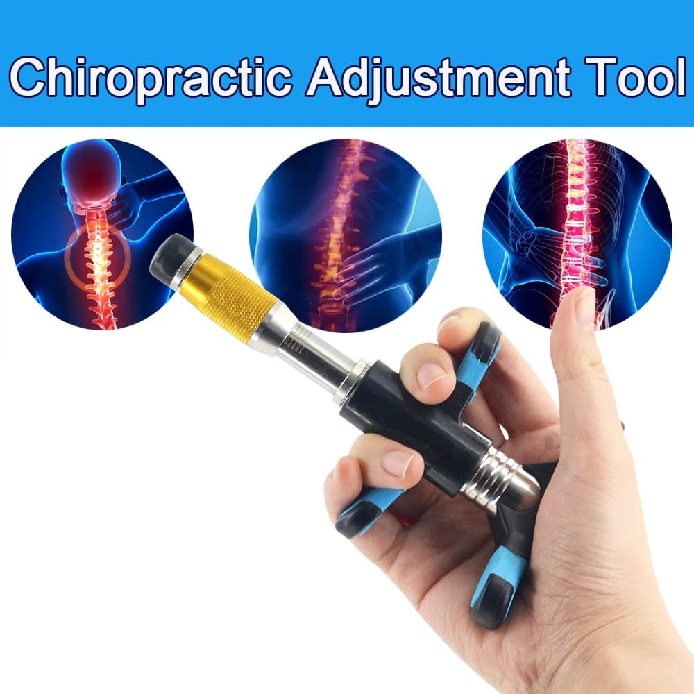 Manual Chiropractic Adjustment Tool Massage Gun for Spine Correction Articular Pain Allevia Health Massage