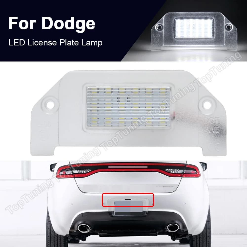 1PC LED luce targa lampada per Dodge Dart 2013-2016 Challenger Avenger 2008-2014 caricabatterie 2006-2014 Magnum 2005-2008