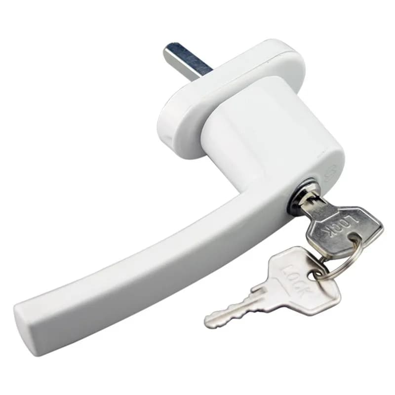 Di plastica acciaio inox finestra di trasmissione maniglia con chiave all'interno al di fuori di apertura finestra battente porta di collegamento maniglia