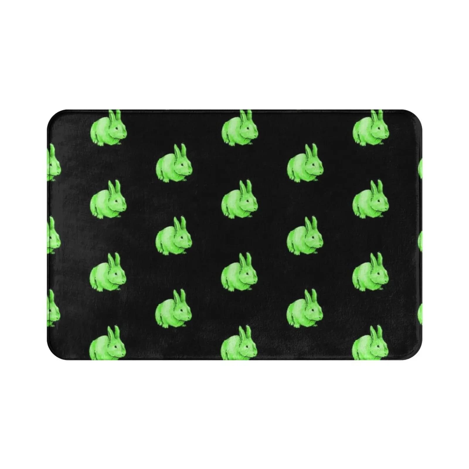 Bluebell Tappeto Tappetino Tappeto Cuscino Morbido antiscivolo Sherlock Bluebell Nero Verde Coniglio Coniglietto