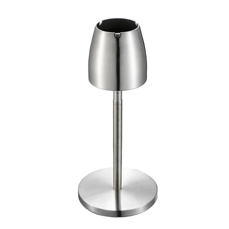 LBER Telescopico In Acciaio Inox Posacenere Pavimento In Piedi Ash Tray Posacenere Posacenere In Metallo Portatile di Grandi Dimensioni Antivento Posacenere Smoking Accessori