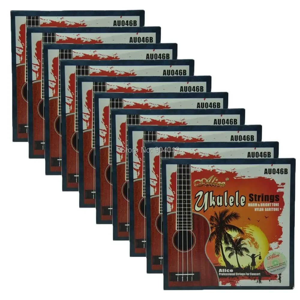 10set Alice Stringhe Ukulele Baritono Modificato Nylon Silver-Plated EBGD AU046B