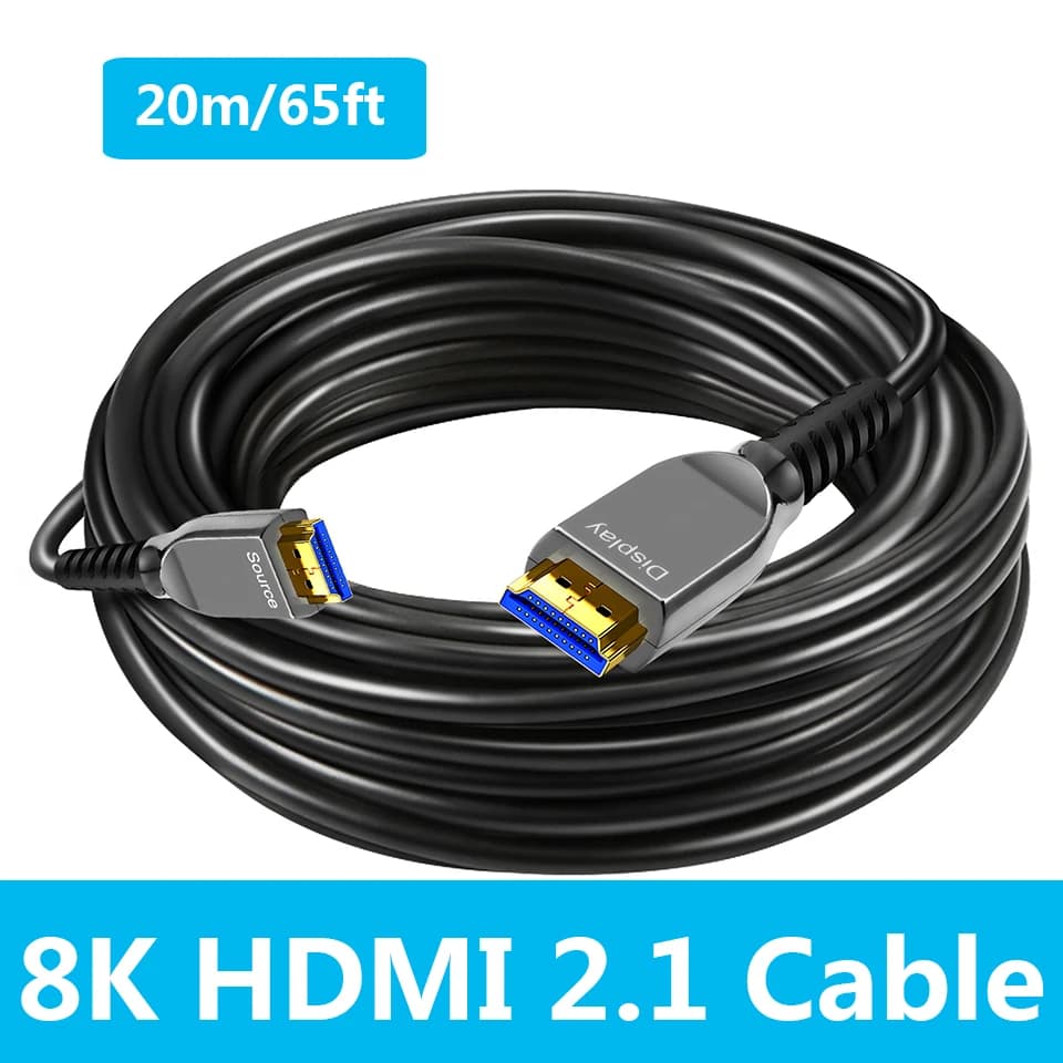 Cavo di Prolunga HDMI 2.1 da 20M, UHD 8K/60Hz, da Maschio a Femmina per PS4, TV, Smart Box, Proiettore