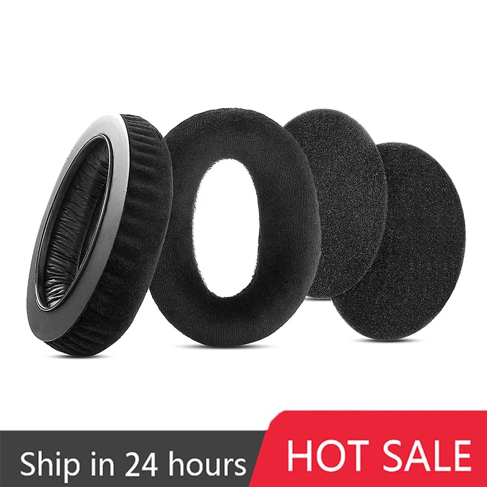 Coppia di Cuscinetti Per Sennheiser HD545 HD565 HD580 HD600 HD650 Cuffie Auricolari Cuscino Memory Foam Spugna Copertura Velluto Paraorecchie