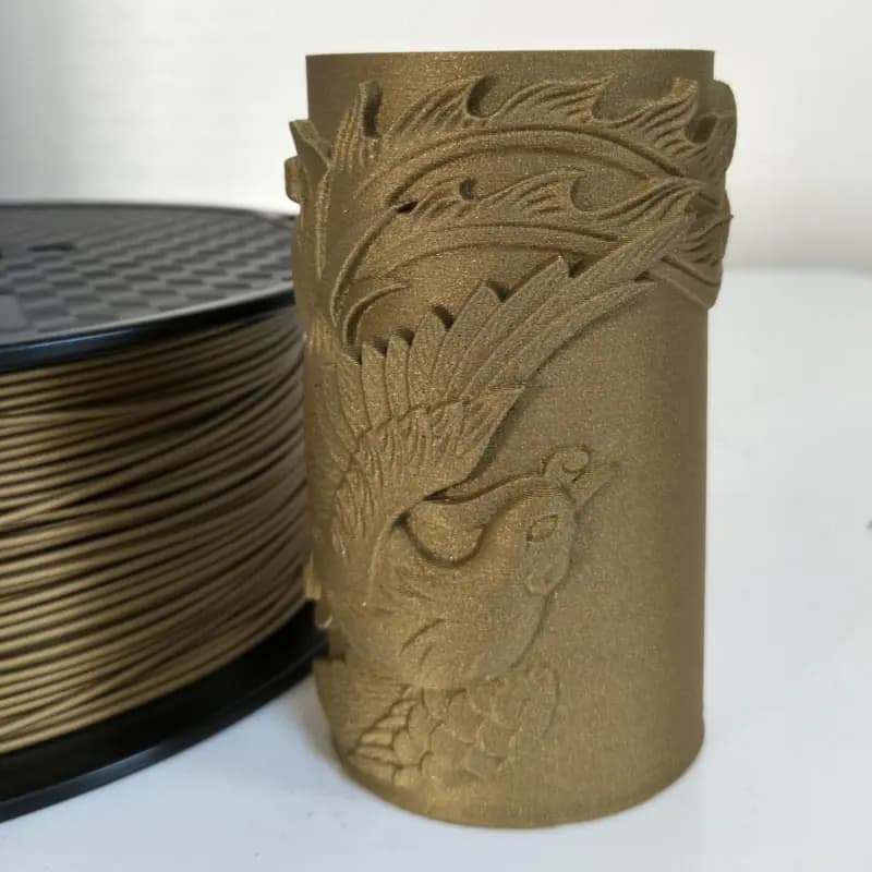 Metal Filament for 3D Printer PLA 1,75 mm 1 kg 250 g Gold Silver Copper Bronze satin bronze PLA metallic Print Plastics