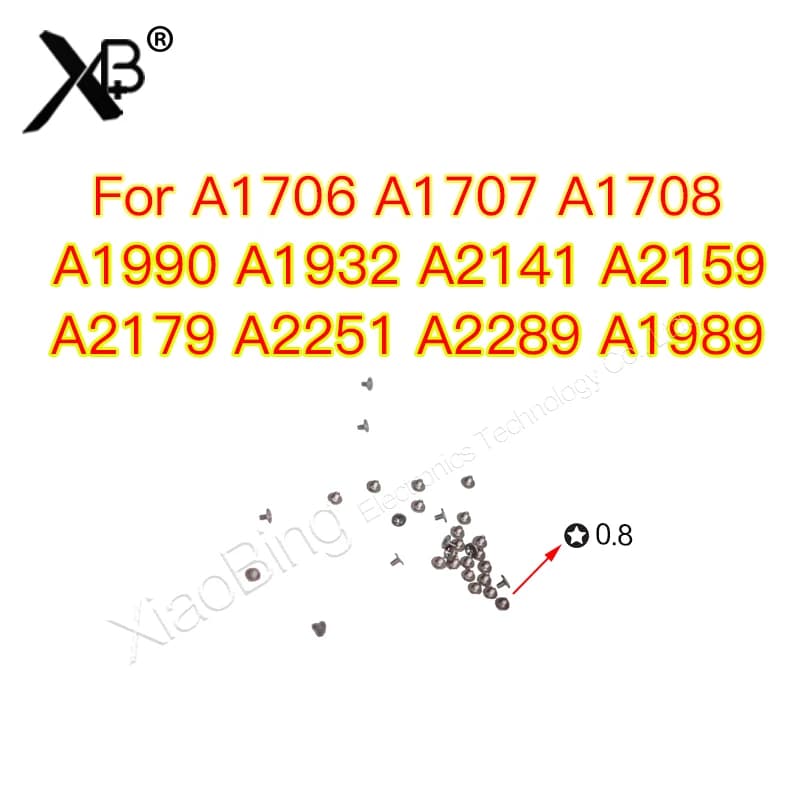 Replacement Keyboard Screws For Macbook Pro A1706 A1707 A1708 A1989 A2141 A1932 A2159 A2179 A2251 A2289