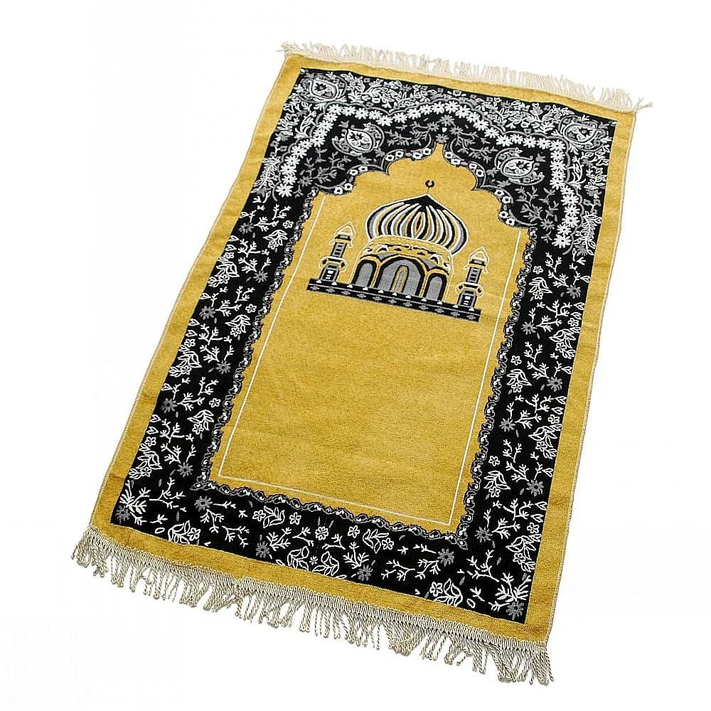 Tappeto da preghiera musulmano tappeto da preghiera islamico tappeto tapis de priere Islam Soft Home camera da letto soggiorno tappeto Eid s nappa Decor Sajadah