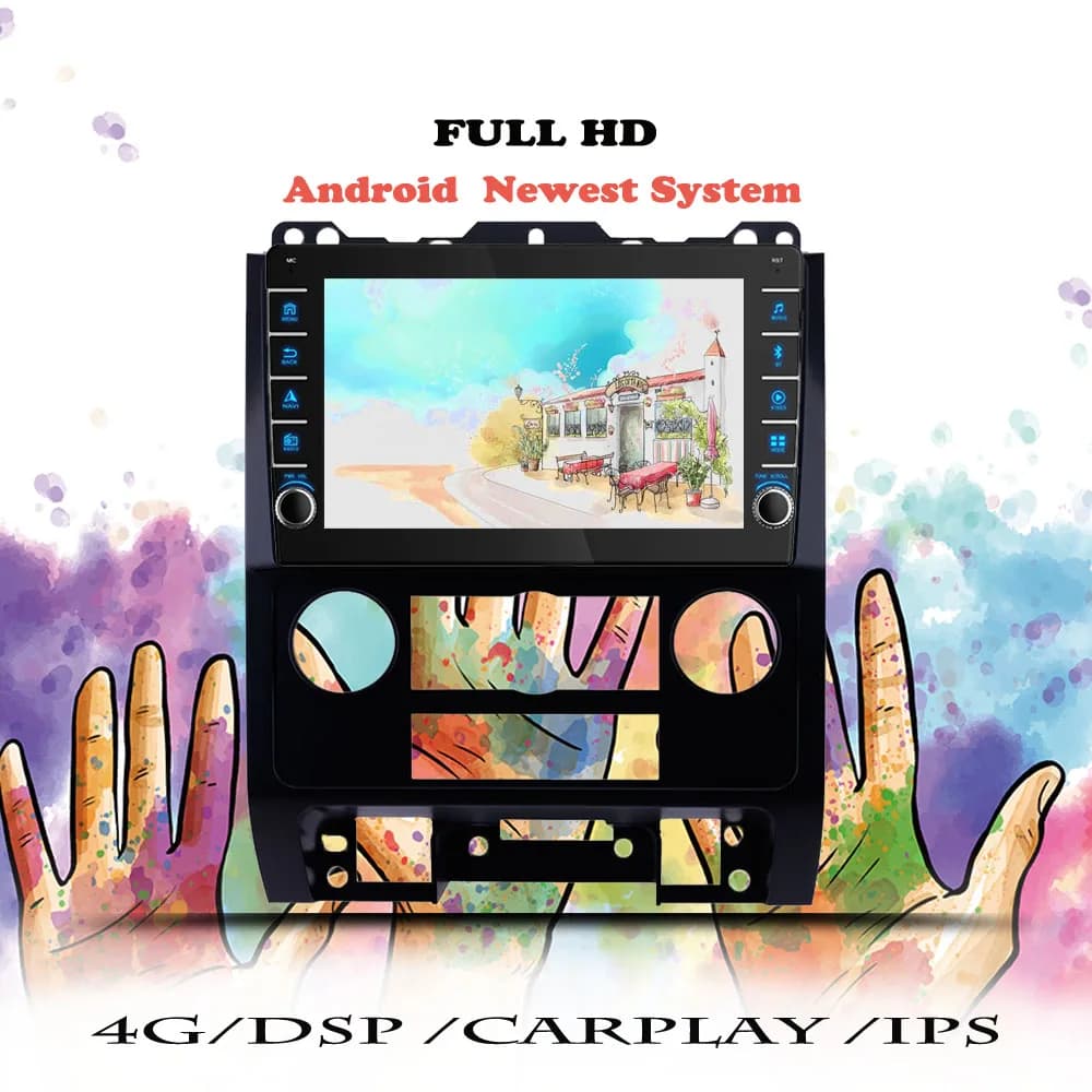 Auto Radio Carplay Per Ford Escape 2007 2008 2009 2010 2011 2012 Android 14 Lettore Video Multimediale di Navigazione GPS DVD Cassetta
