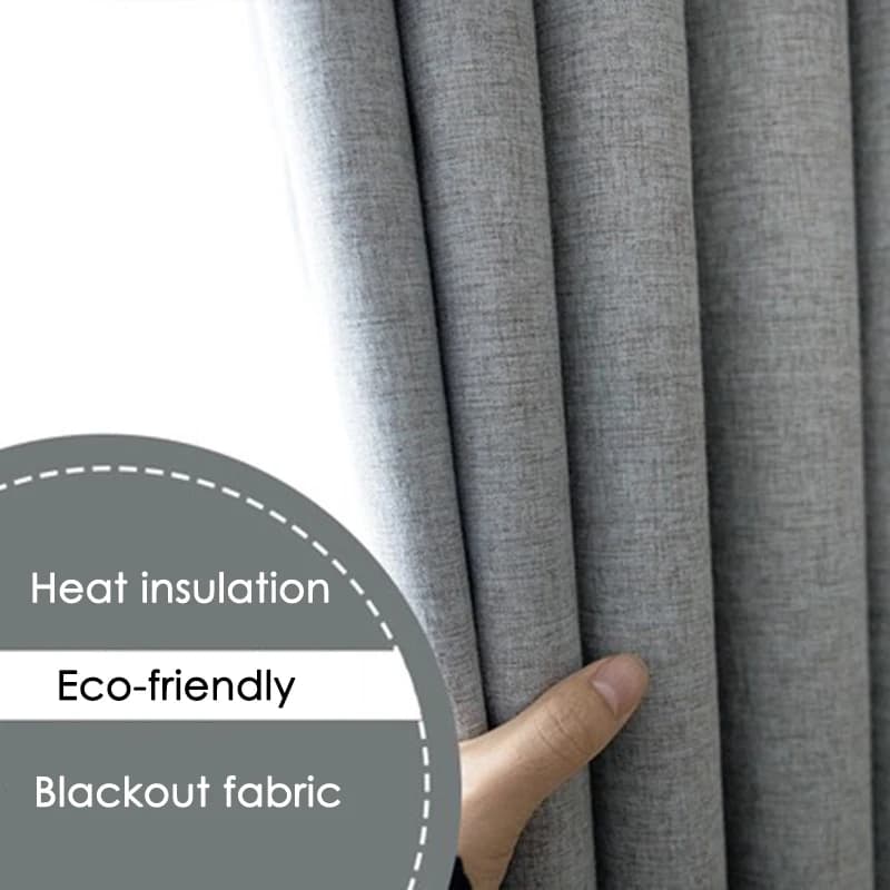 Moderno 100% tende oscuranti per la finestra del portello addensare tessuto di lino tende per la camera da letto