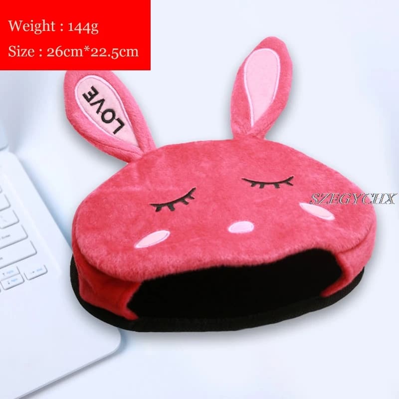Tappetino per Mouse riscaldato USB simpatico cartone animato regali animali bella signora scaldino mani ufficio tappetino per Mouse invernale per donne tappetino per Mouse da lavoro