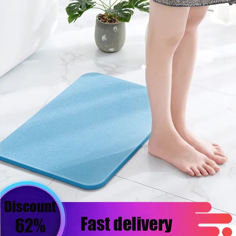 Antiscivolo Diatomite Assorbente Fango Lavabile Tappeto Tappetino da bagno Tappeto da bagno Tappetino per WC Doccia Tappetini da bagno ad asciugatura rapida Tappetino per piedi