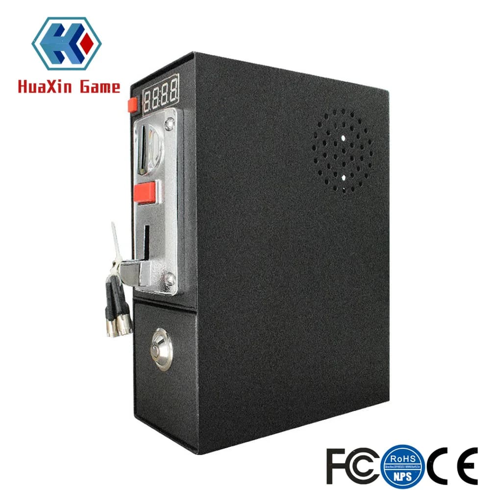 Scatola di controllo timer a gettoni, gettoniera multipla, alimentatore con pulsante
