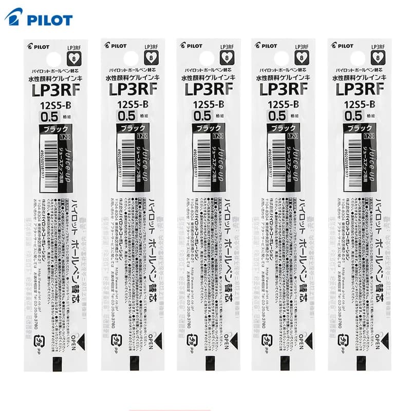 5 Pz Giappone Pilota Nuovo Succo di Ricarica Succo Up0.4/0.5mm Penna Gel Ricarica 4 Colori di Grande Capacità LP3RF-12S4 Forniture Per Studenti