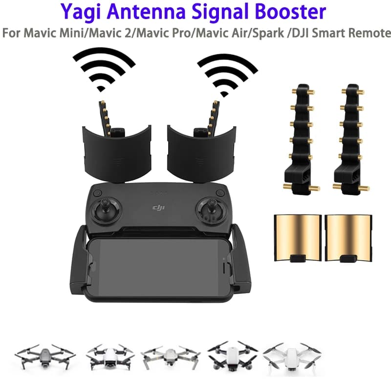 Yagi Antenna Amplificatore di Segnale Booster per DJI Mavic Mini Air Spark 2 Pro Zoom FIMI X8 SE 2020 Telecomando Range Extender