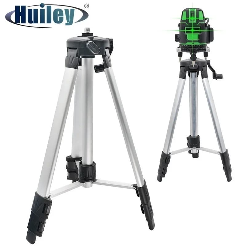 Treppiede per livello laser 1200mm Altezza regolabile Filettatura di montaggio da 5/8 pollici Supporto per treppiede in lega di acciaio Accessori per livello laser