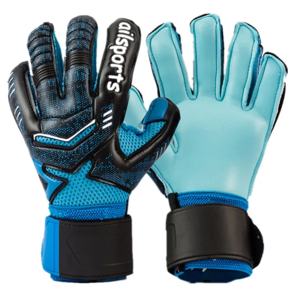 Guanti da portiere professionali Uomo Donna Bambini Guanti da portiere da calcio da calcio Guanti da portiere in lattice addensato antiscivolo da 4 mm Guardia da 5 dita