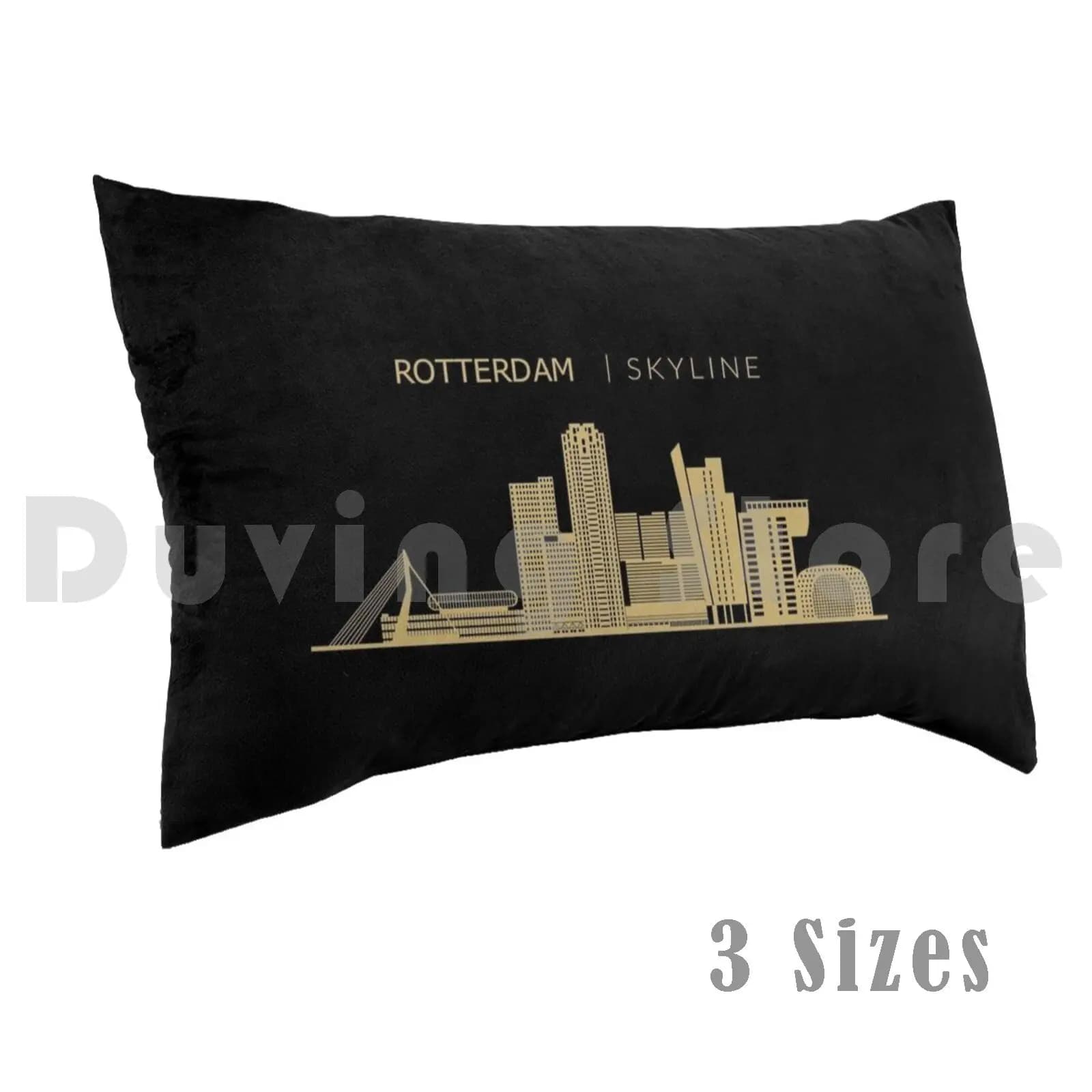 Federa per cuscino da viaggio Rotterdam Skyline stampata 50x75 Rotterdam Rotterdam Skyline Rotterdam