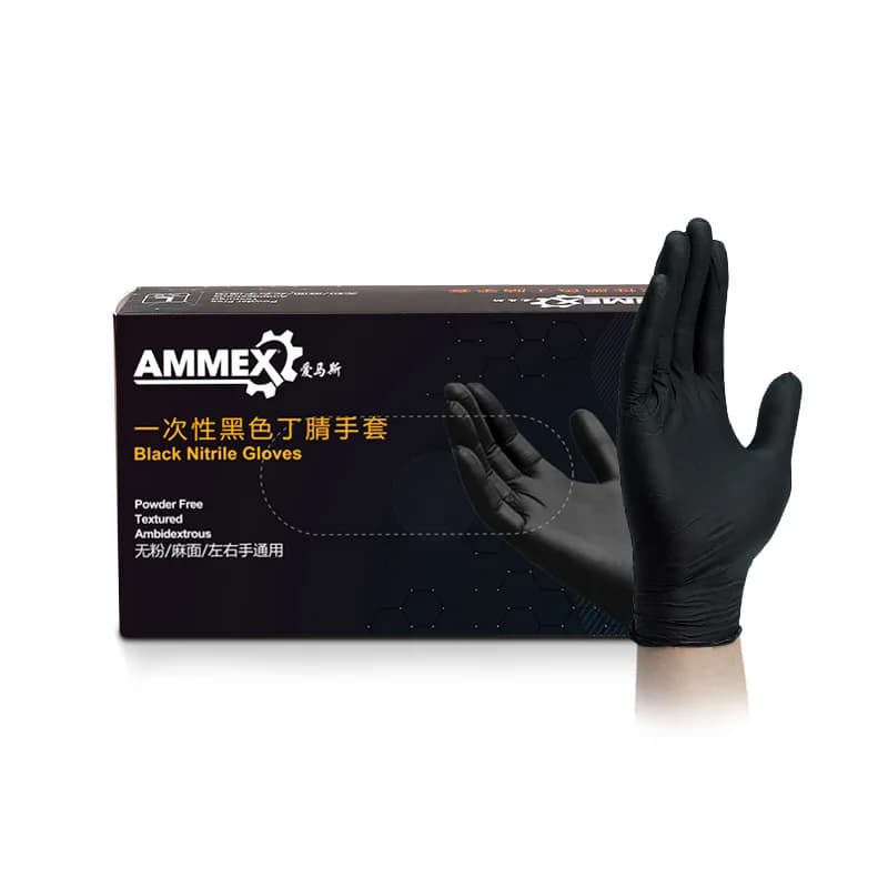 100% guanti in Nitrile nero 100 pezzi Guantes De Nitrilo strumenti per laboratori odontotecnici S/M/L guanti da visita in Nitrile monouso impermeabili senza lattice