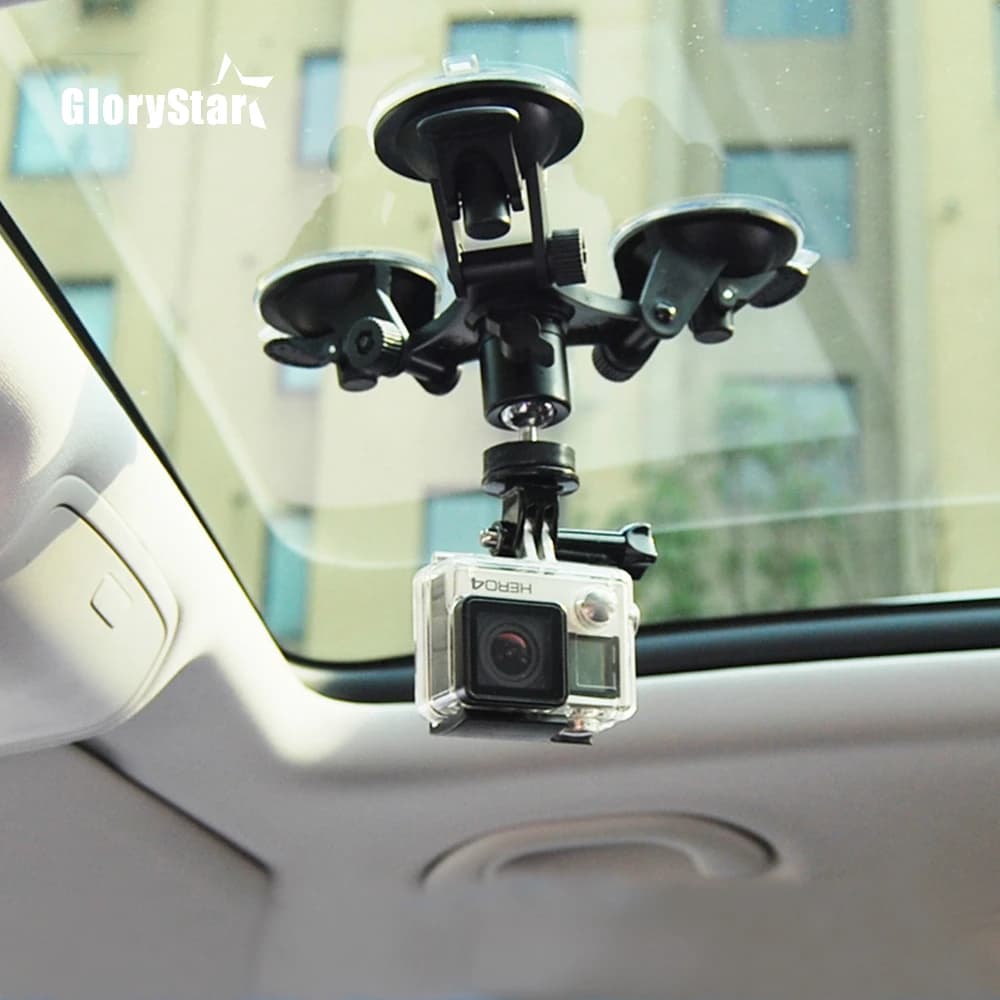 Auto Action Camera suction for GoPro Hero 9 8 7 5 black SJCAM SJ7 Yi 4K H9 Go Pro 7 Osmo Mount Window Glass Sucker accessory