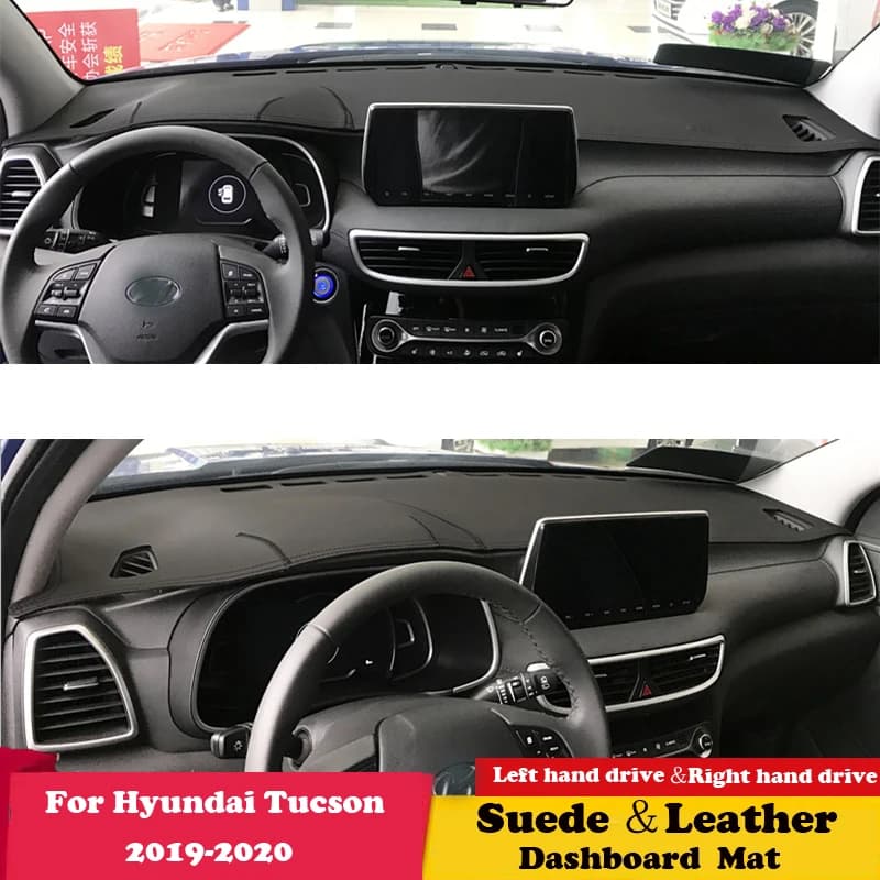 For Hyundai Tucson 2019 2020 Dashmat leather mat for dashboard mat for dashboard carpet accessories for the Styling of the auto carpet suede