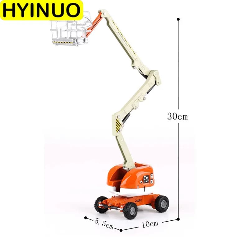 Piccola simulazione pieghevole equilibrio modello di auto sollevamento telescopico lavoro aereo auto lega pressofuso ingegneria veicolo giocattoli