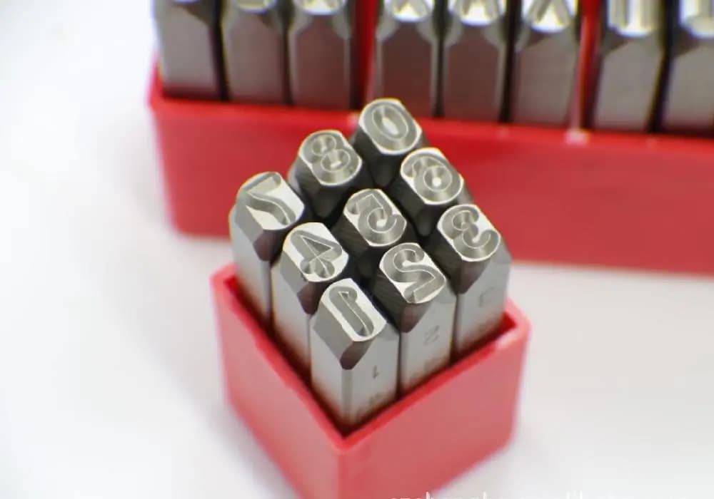 Steel Stamp Number Stamp Punch Set Hardened Metal Wood Leather Steel Punch Number Tool Leathercraft Stamp