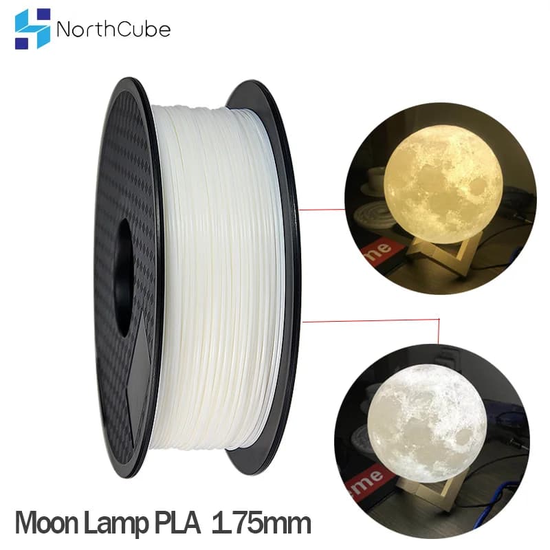 NORTHCUBE 3D Wood Fiber Printer PLA Filament 1.75mm 0.8KG/Roll Wood Effects Similar Color Filaments for 3D Printer