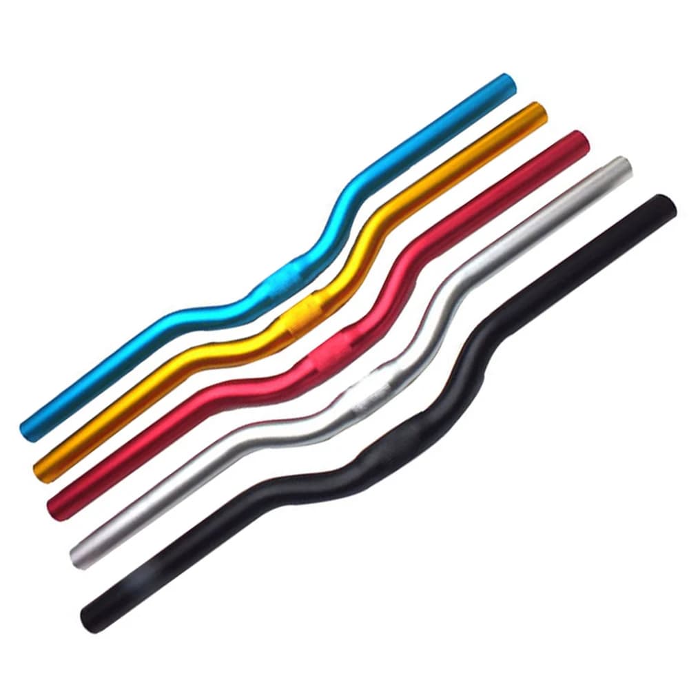 25.4*520*30 millimetri Manubrio Della Bicicletta Della Lega di Alluminio Della Bici Bar Riser Ultra Luce MTB Bike Orizzontale Manubrio Piegato volante