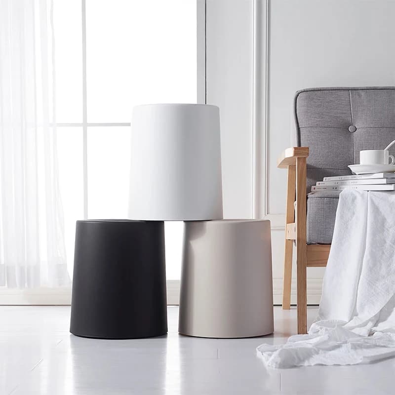 Cestino semplice creativo nordico cestino in stile giapponese per la casa soggiorno bagno scoperto doppio grande secchio di carta per ufficio YHJ120507