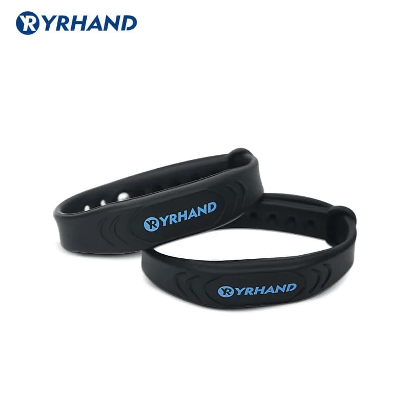 2pcs 13.56Mhz RFID IC Card Nero Bracciali E Braccialetti Smart Braccialetti Per rfid serrature