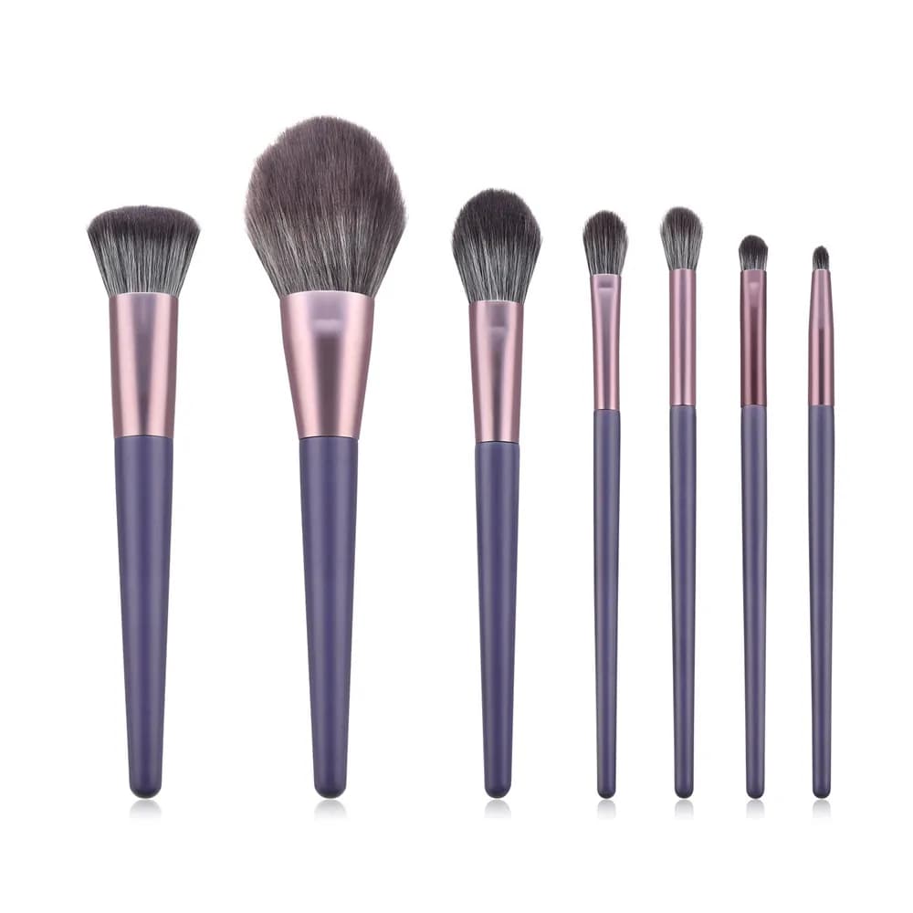 7 professional purple Christmas gift makeup brushes for foundation powder brushes for makeup tools beauty tools