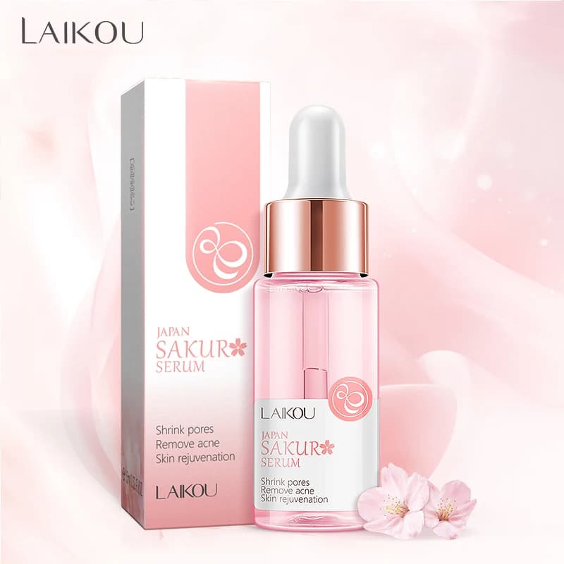 LAIKOU 17ML Japan Sakura Siero Nutrire Essenso Oil Control Pure Gold 24K Vitamin C Hyaluronic Acid Hydrating Skin Care Facecare