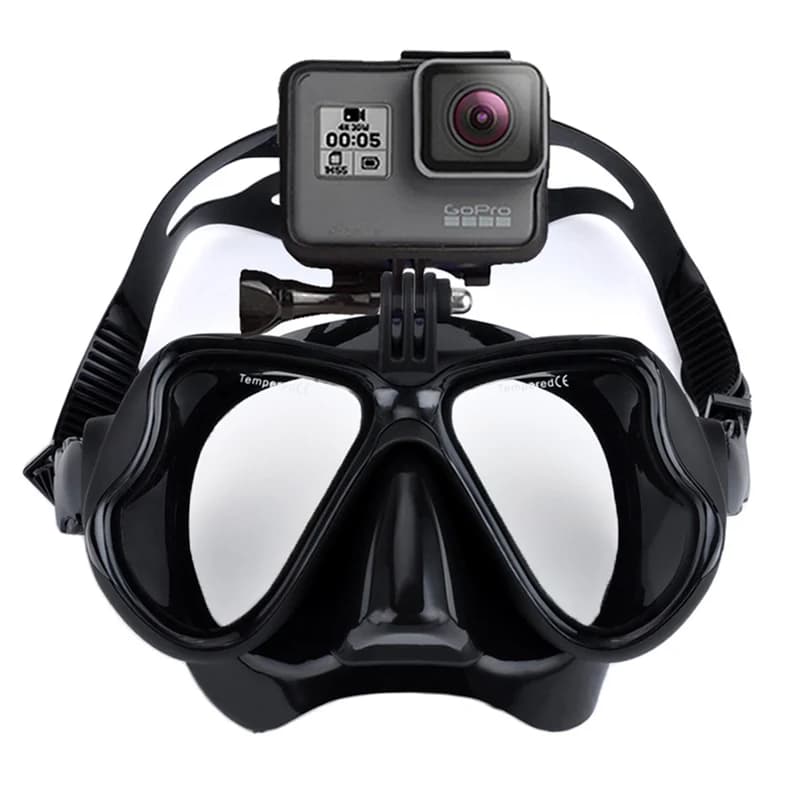 JoyMaySun Professional Underwater Mask Camera Underwater Mask Swimwear Snorkel Support for Diving Camera for GoPro