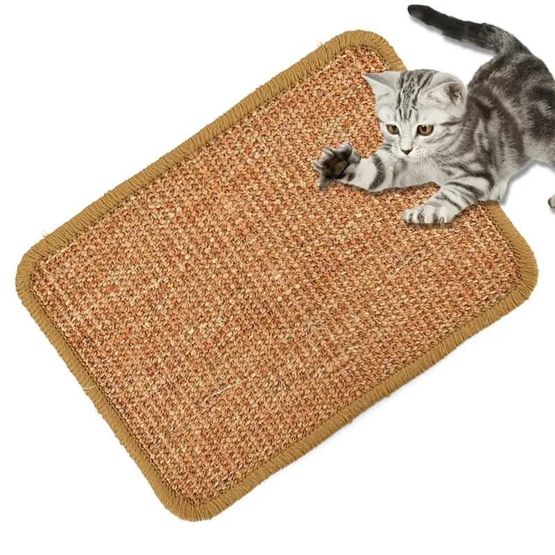 Natural Sisal Cat Scratching Post Mat Scratcher Board Pad Mat s Toy Climbing Tree Litter Mat Lounger Pet colore casuale