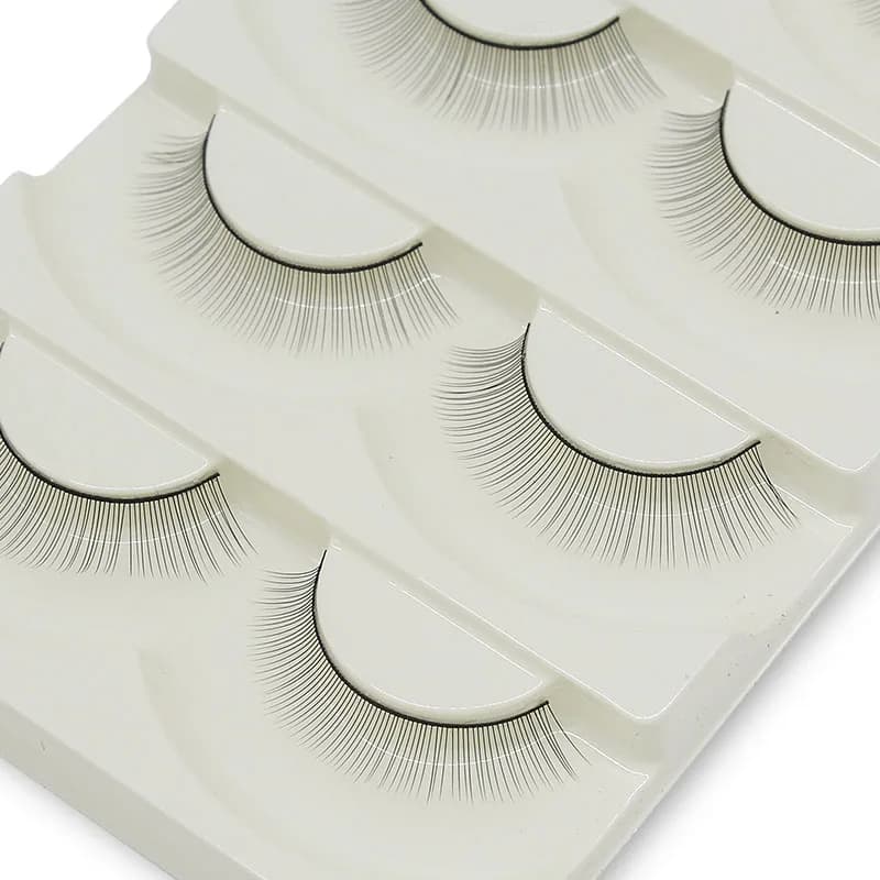 Kimcci 5 pairs practice eyelashes practice fake eyelashes for graft extension eyelashes new Begainer professional makeup tool salon